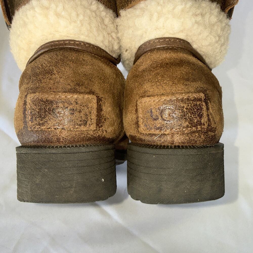 UGG Blayre III Waterproof Leather and UGG Pure Sherpa Dove Women's Boots Sz 8 - Picture 6 of 11